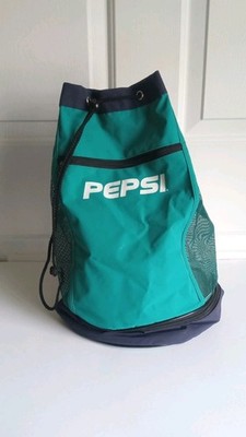  Koozie Brand Pepsi Beach Bag Cooler Insulated Tote Blue Mesh Drawstring