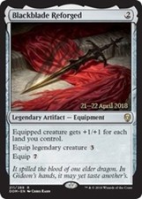 Light Play x 1 Blackblade Reforged - Foil - Prerelease Promo Dominaria Variants