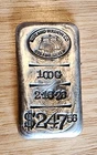 100 Gram .999 Silver Rutland Bullion Hand Poured Silver Bar