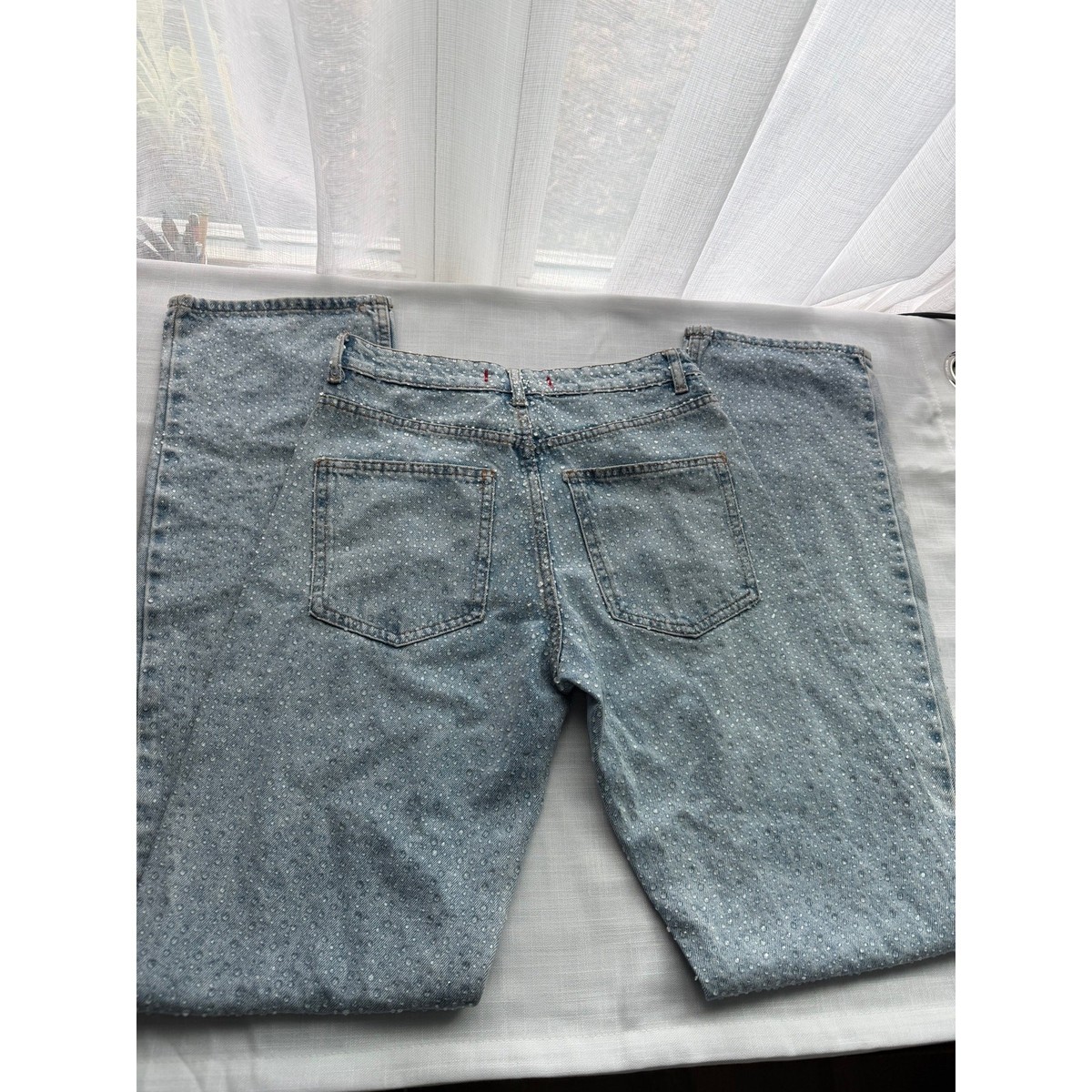 ZARA Jewel Jeans - Light wash size 0 View 5
