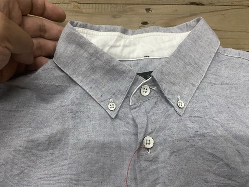 Camisa Rag & Bone New York Talla L Para Hombre Gris Botón - Imagen 3 de 10