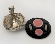 Art Deco Scottie Dog Beauty Box Powder Rouge Lipstick Weidlich Brothers Makeup
