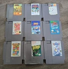 Lot Of 9 Nintendo NES Vintage Cartridge Video Games - Not Working/For Parts
