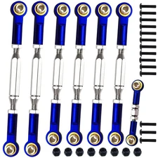 Stainless Steel Adjustable Turnbuckles/Camber Links with Rod Ends Set for 1/10