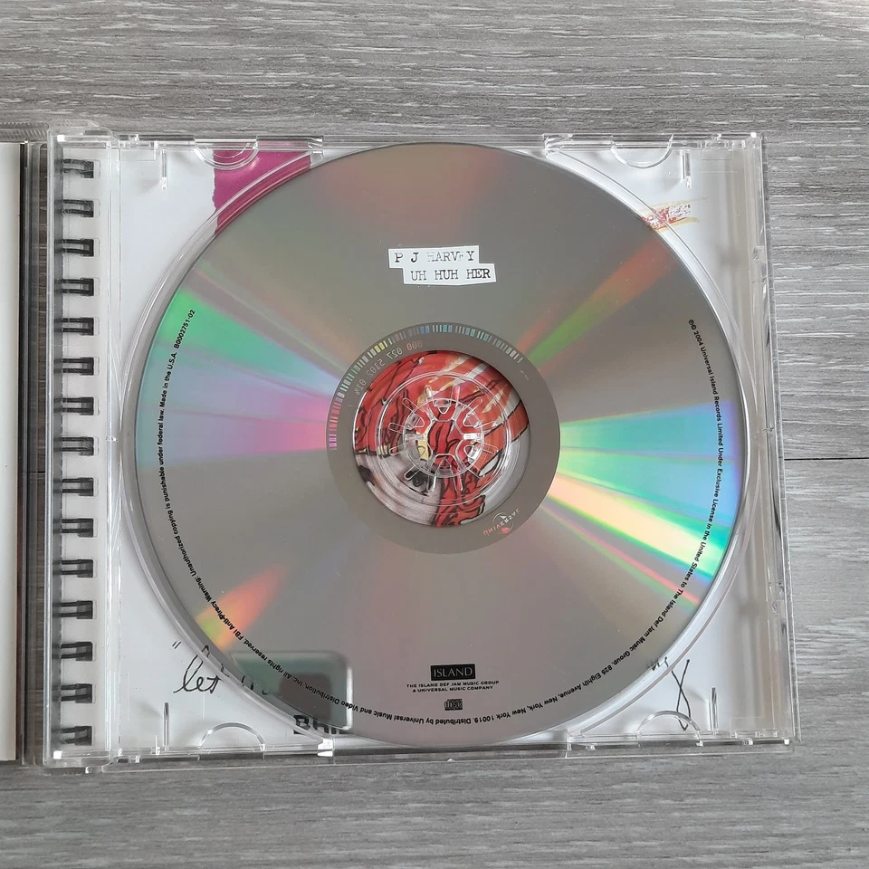 PJ Harvey - Uh Huh Her CD 2004 Explicit Alternative Rock Island Foto 4 de 4