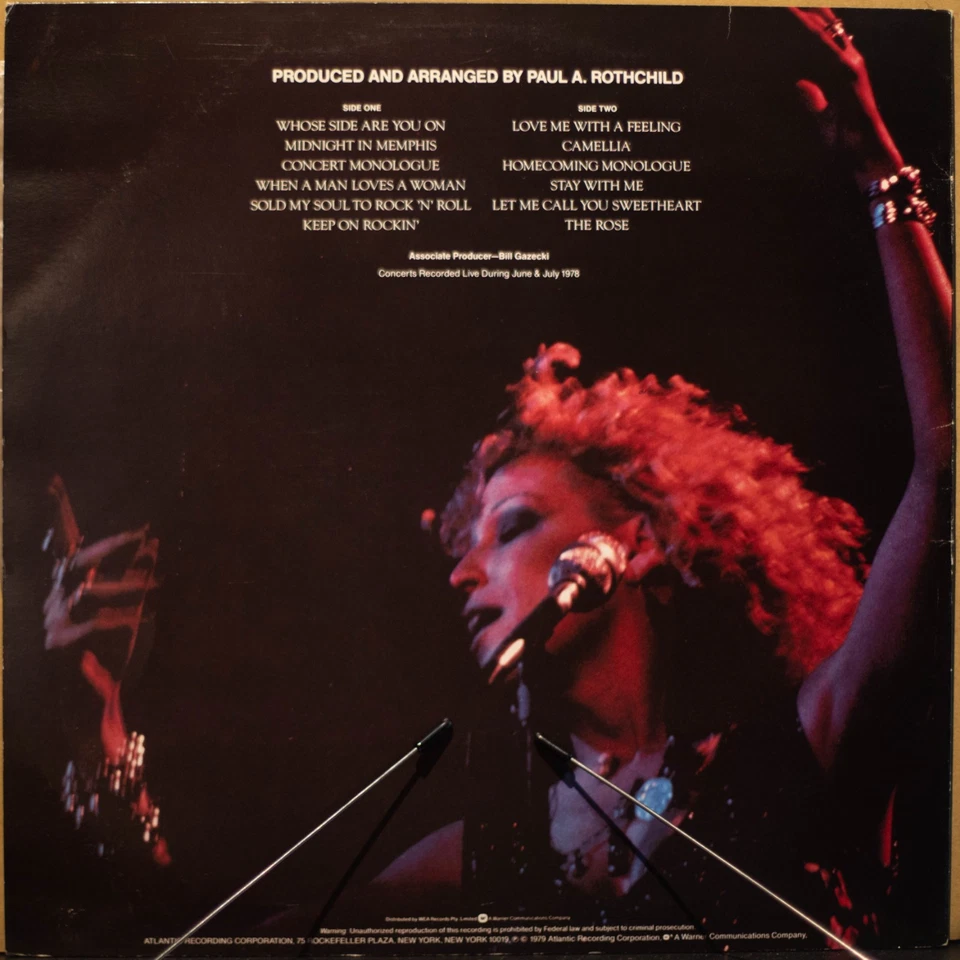 THE ROSE SOUNDTRACK - BETTE MIDLER - Vinyl LP - Atlantic - 1979 - VG (3007) - Image 4 of 4