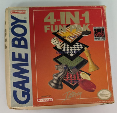 Nintendo Game Boy 4-IN-1 Four in One Fun Pak CIB + Reg Card Interplay
