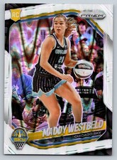 2025 Panini Prizm WNBA #138 Maddy Westbeld White Seismic Prizms