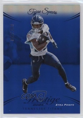 2024 Panini Prestige Xtra Points Blue Premium 62/299 Tyjae Spears #287 bn5
