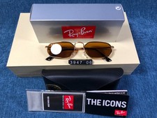 Ray-Ban RB3947 Polished Arista Gold/Brown 57mm Sunglasses 145mm 001/33 57-18