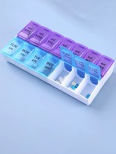 Weekly Pill Organiser Box Daily Medicine Tablet Storage Dispenser 7 Day Night UK