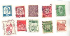 10 timbres Allemagne oblitérés, lot 15