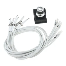 6 Outlets Grill Ignitor w 6x Igniter Wires BBQ Spark Generator Universal Parts