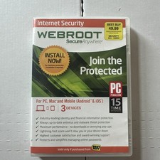Webroot SecureAnywhere Internet Security - Full Version for Windows. 51 .