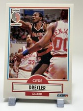 Clyde Drexler 1990-91 Fleer #154 Portland Trail Blazers