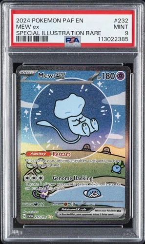 2024 POKEMON PAF EN-PALDEAN FATES SPECIAL ILLUSTRATION RARE #232 MEW EX PSA 9