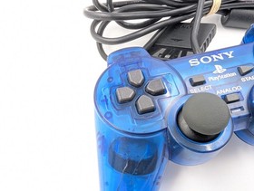 Sony PlayStation 2 PS2 Ocean Blue Clear Controller DualShock OEM (999999)