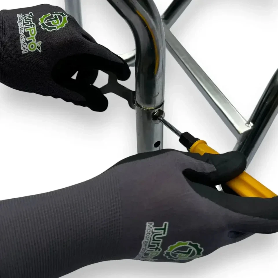 Schubkarre 5 Jahre Garantie 250 kg 100 ltr Luftreifen nebelgrau Gartenkarre - Bild 4 von 4