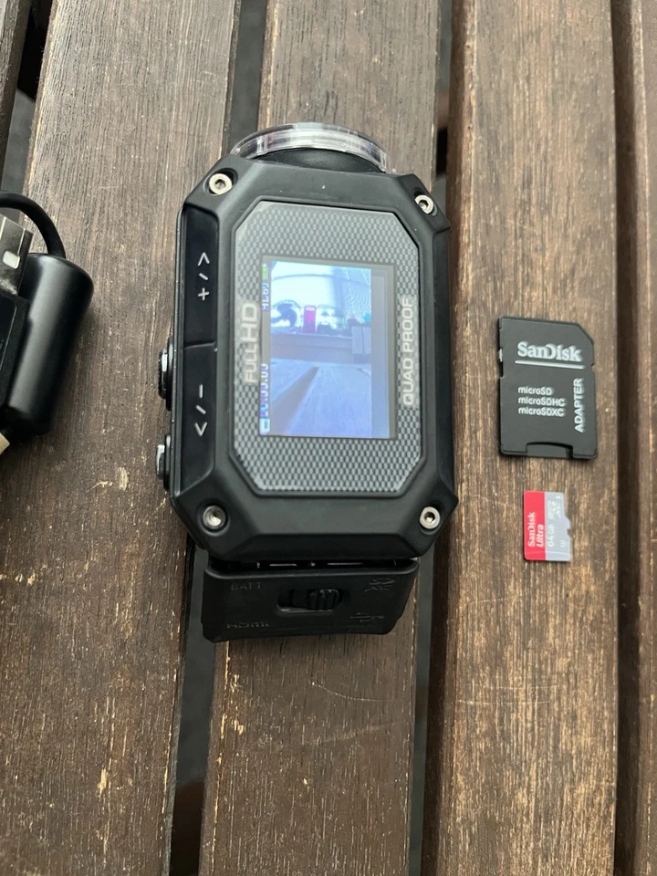 JVC GC-XA1BU HD Adixxion Action Video Camera With Charger, 64gb Sd Card And Case - Image 3 of 4
