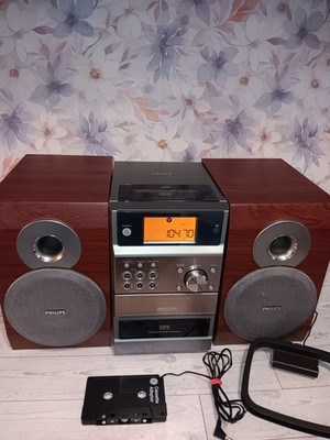 Philips MCM195/37 Micro Stereo System  AM/FM - Fully Tested No Remote