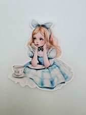 Brand New Vinyl Alice in Wonderland Alice Sticker 3.75" by 3.5"