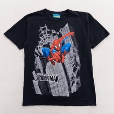 Marvel Amazing Spider-Man T-Shirt Kids Vintage Tee Youth Large Black 2007