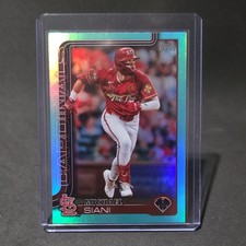 Topps 2025 Series One Aqua Rainbow Michael Siani St. Louis Cardinals #289
