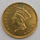 1856 Type 3 Indian Princess Head Gold Dollar $1