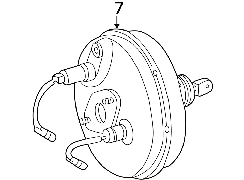 Усилитель тормозов 210 тип E300D подходит для 98-99 MERCEDES E-CLASS 26771527 - Изображение 4 из 4