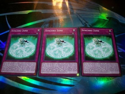 3x Synchro Zone 1st Edition Common L5DD-ENY30 Yu-Gi-Oh!