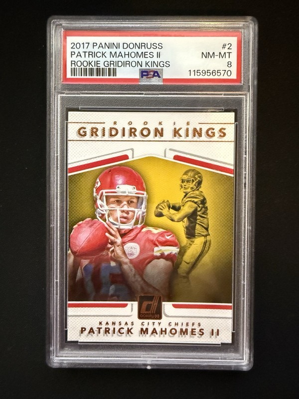 PSA 8 2017 Panini | Donruss Rookie Gridiron Kings | Patrick Mahomes II #2 (RC)🔥