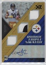 2017 Panini XR Rookie Triple Swatch Auto Blue 12/49 James Conner #178 Auto pw2
