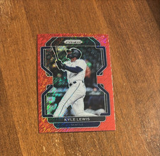 Kyle Lewis 2022 Panini Prizm Red Shimmer #235 Mariners Arizona Mercer /7