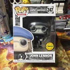Funko POP!Rocks John Lennon 247 Funko Shop Exclusive Black & White Chase w/Prote