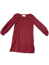 Girls size 5 Black and red checker dress-old navy
