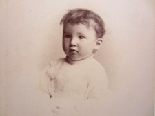 Victorian Antique Cabinet Card Photo of an Infant Baby Child Kid
