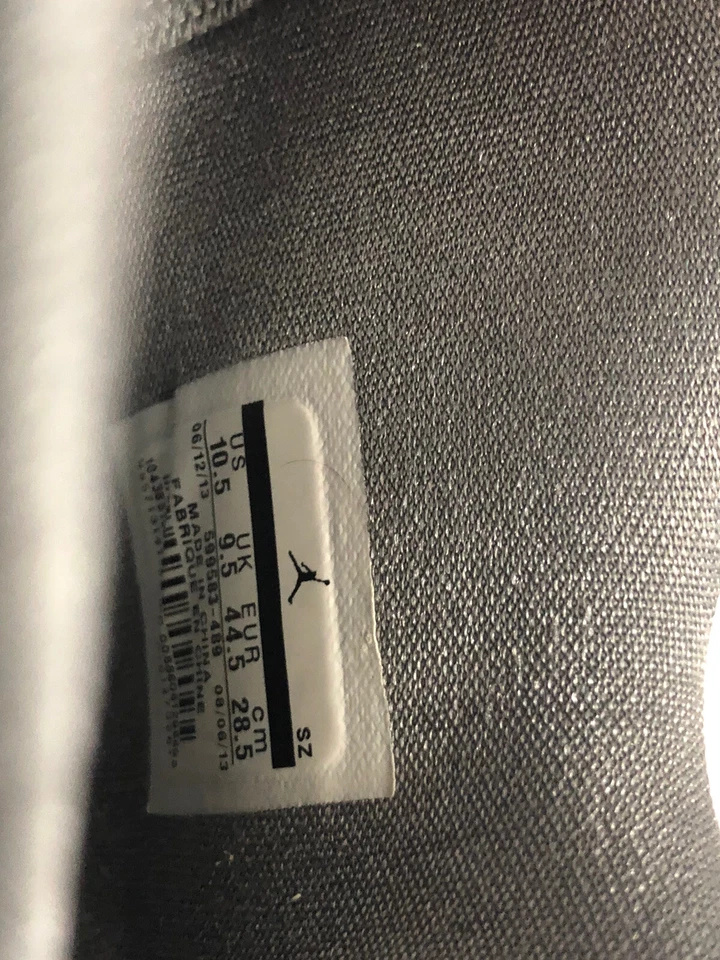 Nike Air Jordan FLTCLB 80’s Game Royal/ VRSTY MZ-Cl GRY -BLK Gamblu tamanho 10.5 - Imagem 3 de 4