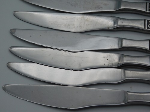 39 Pieces Vintage Gold Standard Stainless Flatware Night Blossom Japan MCM - Picture 4 of 22