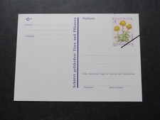 Specimen Postkarte: 27.3.1992 - Nr. 405 - Trollblume - € 220,-- !!