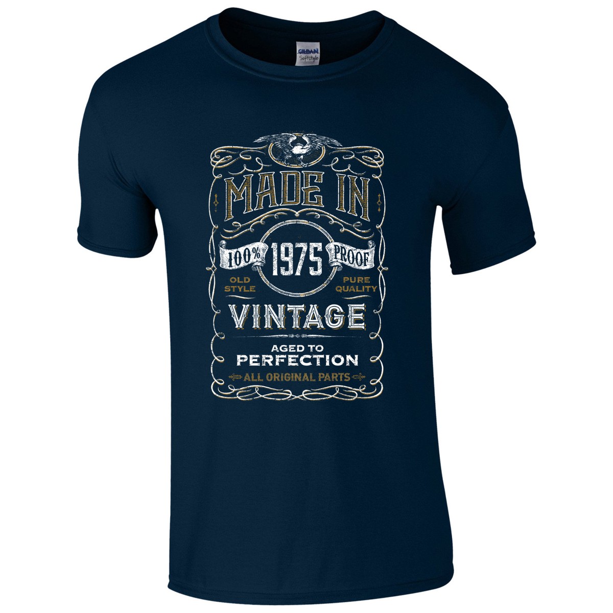 1975 Birthday T-Shirt For Women - 'Vintage Since 1975 Aged Perfection' Distressed Design, 50th Birthday Gift - View #6