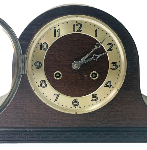Germany Uhr Umhang Pendel Kaminuhr, (OHNE SCHLÜSSEL) HERMLE FHS - VINTAGE - Bild 2 von 9
