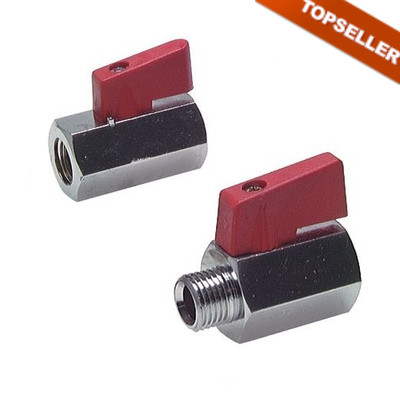 Mini Kugelhahn mit Knebelgriff einseitig, Kugelhahn, Mini, Knebel, Griff, PN 10