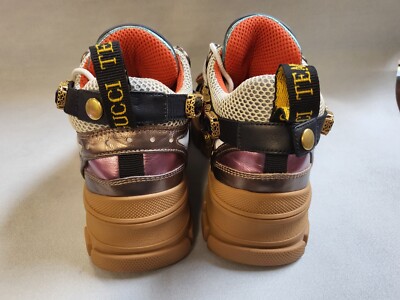 Gucci Flashtrek Multi Color Sneakers Womans | eBay