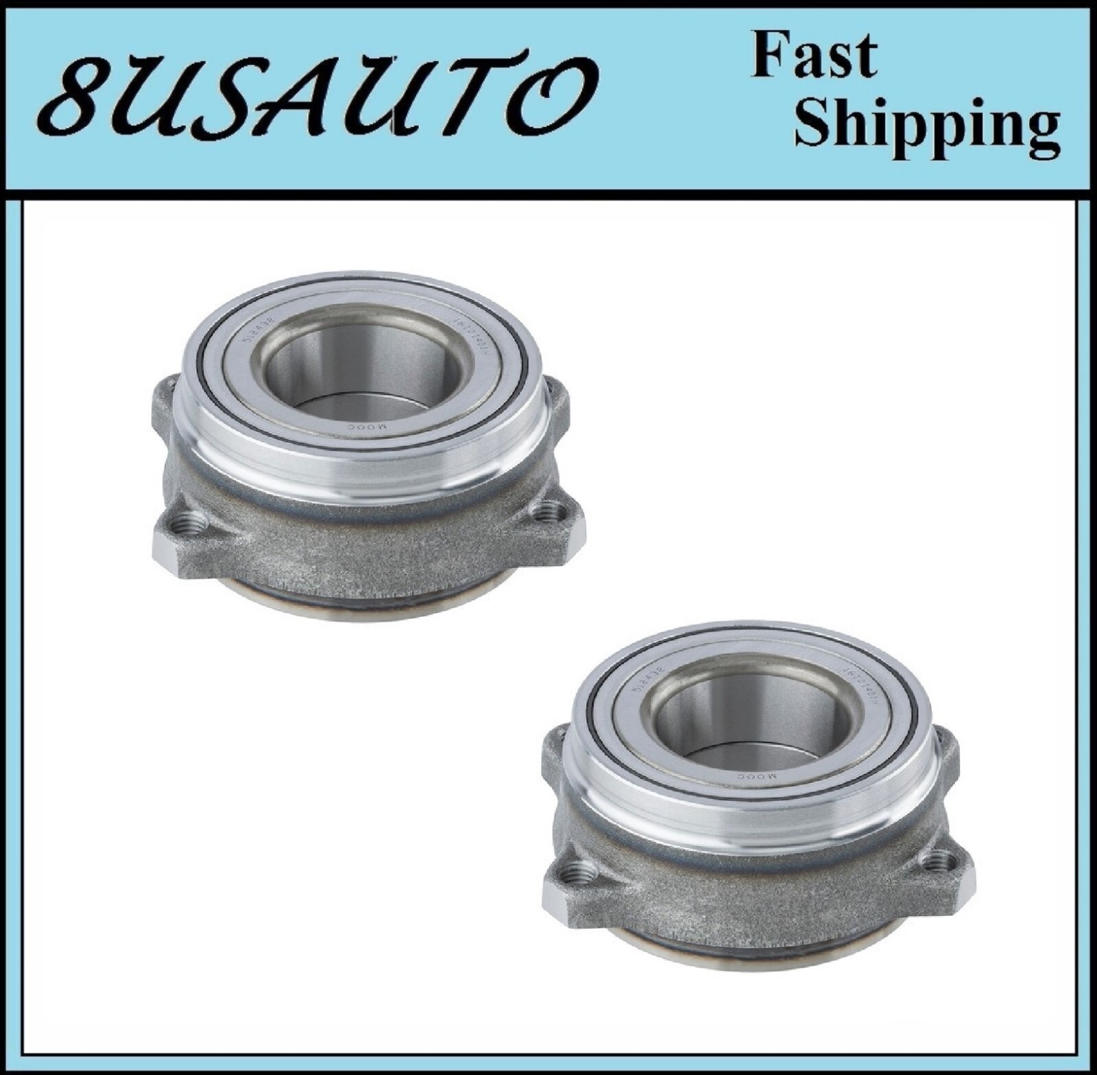 REAR Wheel Hub Bearing Fit MERC CLS63 AMG S/GLK250/SL400/SL450/SLR MCLAREN PAIR