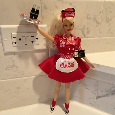 Vintage Coca Cola Barbie Coca-Cola Barbie Doll-Waitress Collector