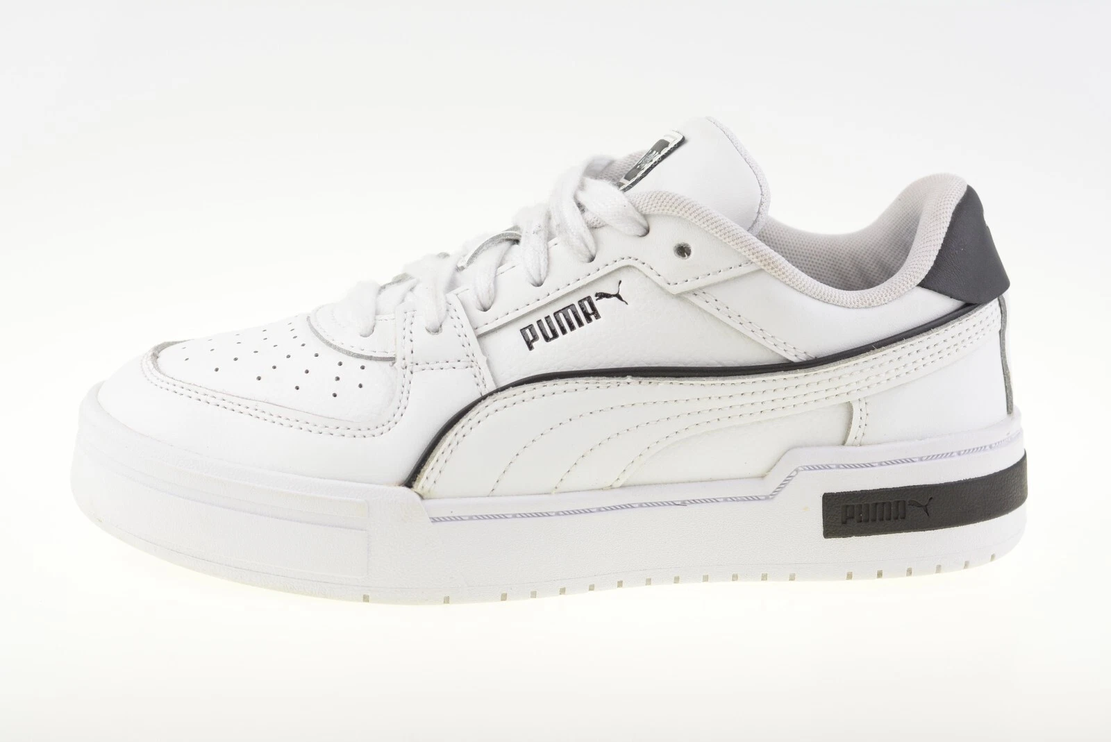 PUMA CA Pro Trim J bianco nero 395157 01 scarpe da ginnastica uomo junior taglia UK 5