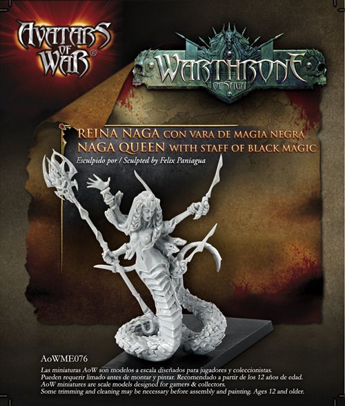 Аватары войны Медуза с копьем aow76 Фантазия 28 мм Темные эльфы 