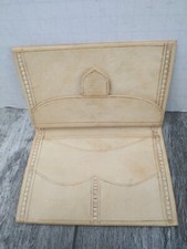 Handcrafted Moroccan leather Men's Purse / wallet TAN GOLD 5.5''X3.5''