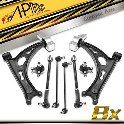 A-Premium 10x Control Arm Ball Joint Tie Rod End for Audi A3 VW Eos Golf Jetta