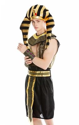 Kostüm Herren Männer Karneval Halloween Ramses Ägypter Pharao M/L - Bild 1 von 4